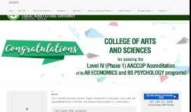 
							         6 - The Official Site of Tarlac Agricultural University								  
							    