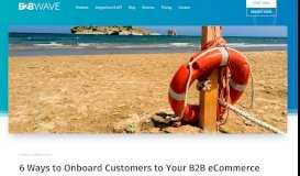 
							         6 Ways to Onboard Customers to your B2B Ecommerce Portal | B2B ...								  
							    
