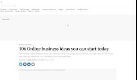 
							         60 Online business ideas you can turn into profitable businesses								  
							    