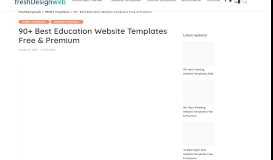 
							         62+ Best Education Website Templates Free & Premium ...								  
							    