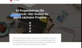 
							         63 hilfreiche Projektbörsen für Freelancer | sevDesk								  
							    