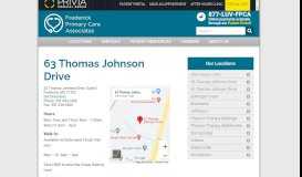 
							         63 Thomas Johnson Drive - Frederick Primary Care Associates								  
							    