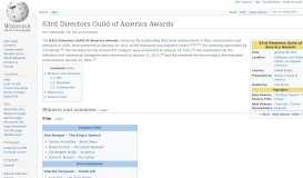 
							         63rd Directors Guild of America Awards - Wikipedia								  
							    