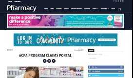 
							         6CPA program claims portal - Retail Pharmacy Magazine								  
							    
