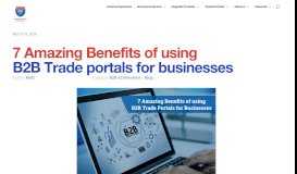 
							         7 Amazing Benefits of using B2B Trade portals for businesses – - i95Dev								  
							    