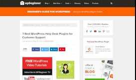 
							         7 Best WordPress Help Desk Plugins for Customer Support								  
							    
