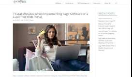 
							         7 Fatal Mistakes when Implementing Sage Software or a Customer ...								  
							    