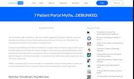 
							         7 Patient Portal Myths…DEBUNKED - ReferralMD								  
							    