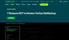 
							         7 Reasons not to renew Veritas NetBackup - Veeam Software								  
							    