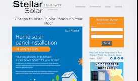 
							         7 Steps to Install Solar Panels on Your Roof | SunPower by Stellar ...								  
							    