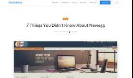 
							         7 Things You Didn't Know About Newegg - GoDataFeed								  
							    