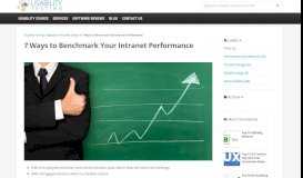 
							         7 Ways to Benchmark Your Intranet Performance - Usability ...								  
							    