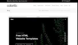 
							         70 Free HTML Website Templates 2019 - Colorlib								  
							    