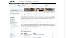 
							         71 Digital Portals to State History | The Signal								  
							    