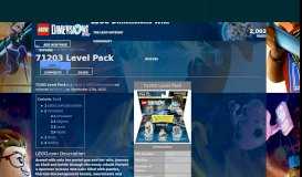 
							         71203 Level Pack | LEGO Dimensions Wiki | FANDOM powered by ...								  
							    