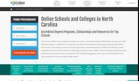 
							         72 Best Online Schools in North Carolina: NC's Top Online Colleges								  
							    