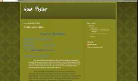
							         7.3 Online Course Syllabus - Gina Pixler								  
							    