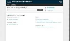 
							         7G Valuation / TouchCMA : Seven Gables Real Estate								  
							    