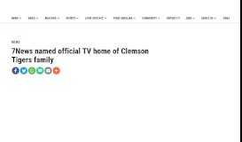 
							         7News named official TV home of Clemson Tigers family - WSPA.com								  
							    