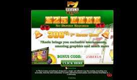 
							         7Reels Casino | $25 Free No Deposit | Exclusive 7Reels ...								  
							    