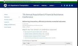 
							         7th Annual Acquisition & Financial Assistance Conference | US ...								  
							    