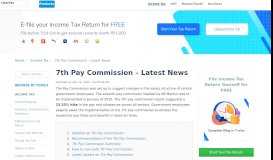 
							         7th Pay Commission Latest News - Updates on Pay Hike & Allowances								  
							    