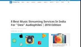 
							         8 Best Music Streaming Services In India For 