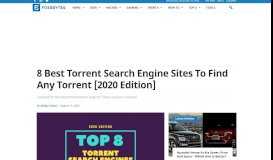 
							         8 Best Torrent Search Engine Sites To Find Any Torrent [2019 Edition]								  
							    