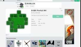 
							         8-Bit Portal #4 - Roblox								  
							    