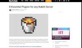 
							         8 Essential Plugins for any Bukkit Server - How-To Geek								  
							    
