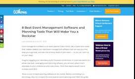 
							         8 Event Management and Planning Software That Will Make You a ...								  
							    