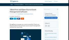 
							         8 Free and Open Source Event Management Software - Capterra Blog								  
							    