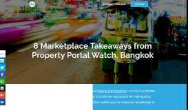 
							         8 Marketplace Takeaways from Property Portal Watch, Bangkok ...								  
							    