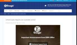 
							         8-Point Sales Reports are available online! – Enagic® Thailand								  
							    
