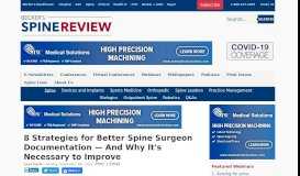 
							         8 Strategies for Better Spine Surgeon Documentation — And Why ...								  
							    