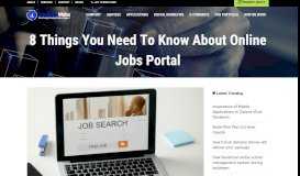 
							         8 Things You Need To Know About Online Jobs Portal								  
							    
