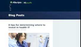 
							         8 tips for patient portal success - Allscripts								  
							    