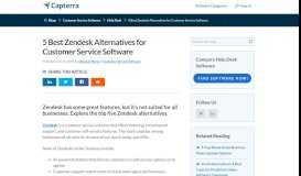
							         8 Zendesk Alternatives to Rock Your Customer Service - Capterra Blog								  
							    