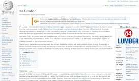 
							         84 Lumber - Wikipedia								  
							    