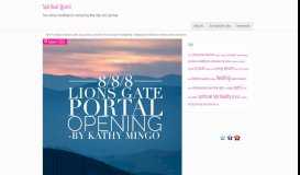 
							         8.8.8 Lions Gate Portal Opening – Readying for the 2016 mass shift ...								  
							    