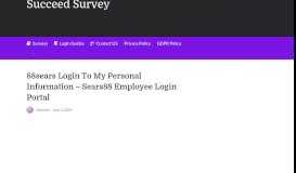 
							         88sears Login: 88sears associate login - Employee Portal								  
							    