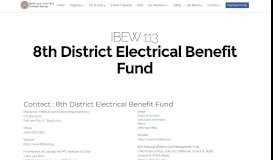 
							         8th District Electrical Benefit Fund – IBEW 113								  
							    