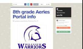 
							         8th grade Aeries Portal info | Smore Newsletters for Education								  
							    