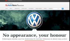 
							         8th March 2018 No appearance, your honour Volkswagen shocks ...								  
							    