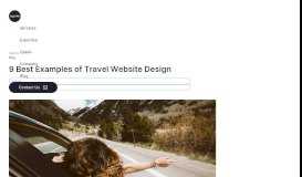 
							         9 Best Examples of Travel Website Design | AGENTE								  
							    