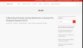 
							         9 Best Real Estate Listing Websites in Kenya For Property Search 2019								  
							    