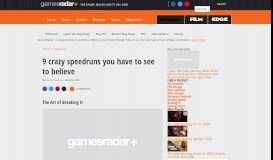 
							         9 crazy speedruns you have to see to believe | GamesRadar+								  
							    