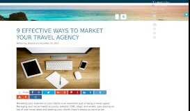 
							         9 Effective Ways to Market Your Travel Agency - KHM Travel Group								  
							    