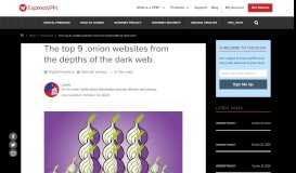 
							         9 must-see .onion sites from the depths of the dark web | ExpressVPN								  
							    