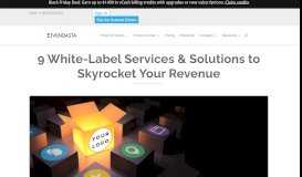 
							         9 White-Label Services & Solutions to Skyrocket Your Revenue								  
							    
